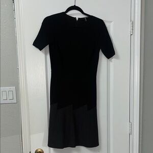Black Short Sleeve Knit Dress